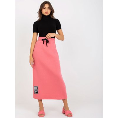 Fancy midi sukně se zipem -fa-sd-8055.60p růžová
