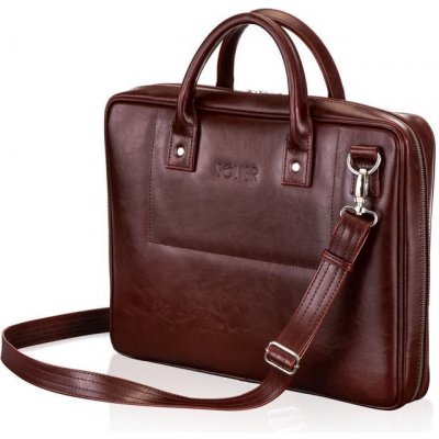 Solier pánská kožená taška přes rameno Vínová – Zboží Dáma