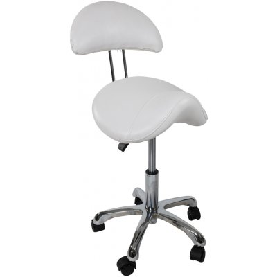 MH Star židle 841-1 se sedlovým sedákem a zádovou opěrou bílá – Zboží Dáma