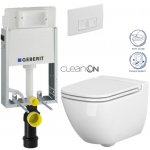 Geberit KOMBIFIX Basic tlačítko DELTA 50 Bílé WC CERSANIT CASPIA + SEDÁTKO 110.100.00.1 50BI CP1 – Zbozi.Blesk.cz