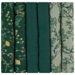 KikkaBoo mušelínové 30x30 cm Secret Garden Green 6 ks – Hledejceny.cz