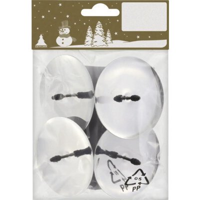 Bodce na svíčky kovové Ø 6 cm stříbrné 4 ks – Zboží Mobilmania