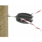KERBL Napínací rohový izolátor pro elektrický ohradník 44335 pro lanka a dráty černý – Hledejceny.cz