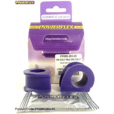 Powerflex Silentbloky VW Golf 2 4WD vč. G60/Rallye/Country Rear Anti Roll Bar Inner Bush 20mm 9 | Zboží Auto