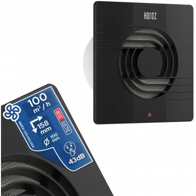 Horoz Electric 100 mm černý – Hledejceny.cz