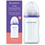 Lansinoh skleněná kojenecká láhev s NaturalWave TM savičkou savička S 160ml – Zboží Mobilmania