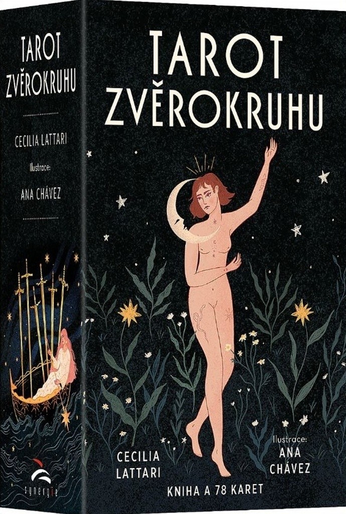 Tarot zvěrokruhu Kniha a 78 karet lesklé Cecilia Lattari