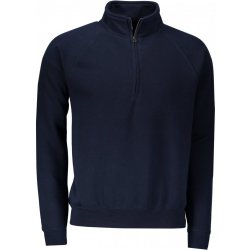 Fruit of the Loom Mikina Premium Zip Neck Sweat Deep Navy