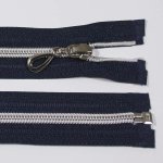 Zip spirálový 6mm délka 50cm, barva 330 (dělitelný) se stříbrnými zoubky – Hledejceny.cz