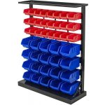 AHProfi Kovový regál s plastovými boxy 47 ks - SBRF3447 – Hledejceny.cz