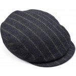 Fiebig Headwear since 1903 Pánská zimní bekovka s kašmírem tmavě šedá proužkovaná – Hledejceny.cz