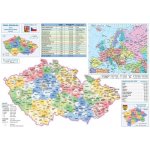 ČESKÁ REPUBLIKA - OBECNĚ ZEMĚPISNÁ MAPA A3 LAMINO - – Sleviste.cz