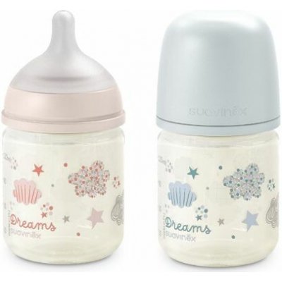 Suavinex láhev sklo Dreams fyziologická SX Pro růžová 120ml – Zboží Mobilmania