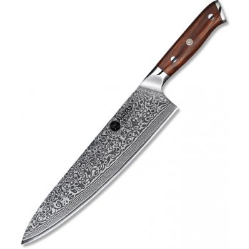 NAIFU Šéfkuchařský nůž z damaškové oceli 10" o celkové délce 38,5 cm