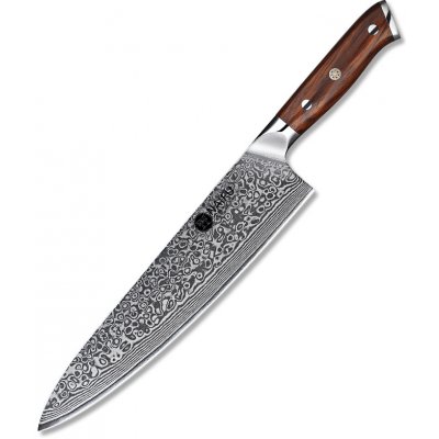 NAIFU Šéfkuchařský nůž z damaškové oceli 10" o celkové délce 38,5 cm
