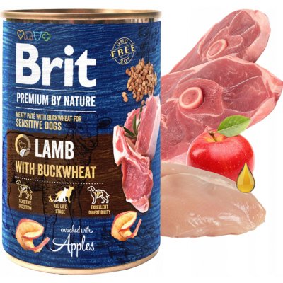 Brit Premium by Nature Dog Lamb with Buckwheat 400 g – Sleviste.cz