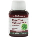 MedPharma Kyselina listová 400 mcg 37 tablet – Hledejceny.cz