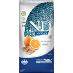 N&D OCEAN CAT GF Adult Herring & Orange 2 x 5 kg