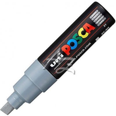 Uni Posca PC-8K 37 akrylový 8,0mm šedý – Zboží Mobilmania