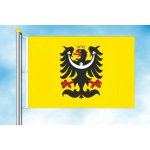 LIBEA, s.r.o. Slezská vlajka se znakem Rozměr: 60×90 cm, Uchycení: Karabiny na stožár – Hledejceny.cz