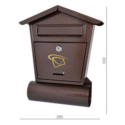 PROFI Poštovní schránka 280x310x50mm měděná – Zboží Mobilmania