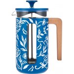 French press La Cafetière Pisa 1 l připraví až 8 šálků plné kávy, udrží teplotu a zaujme designem Blu Fiorato s dřevěnou rukojetí. LCPISA8CPFLORAL – Zboží Mobilmania