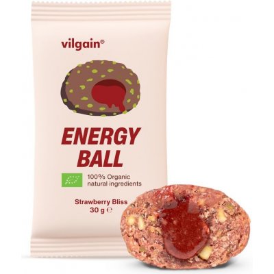 Vilgain Energy Ball BIO jahodový džem 30 g – Zbozi.Blesk.cz