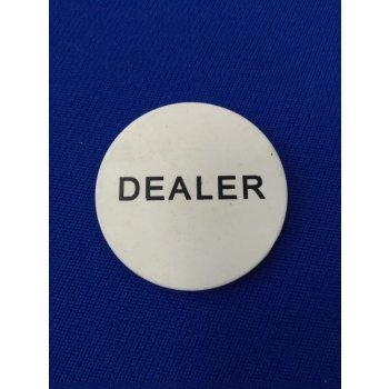 Dealer button tištěný plastový