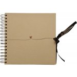 Fotoalbum Scrapbook 210x210mm kraft Srdce 945277 – Zboží Živě