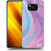 Pouzdro a kryt na mobilní telefon Xiaomi Pouzdro Picasee silikonové Xiaomi Poco X3 - liquid čiré růžové