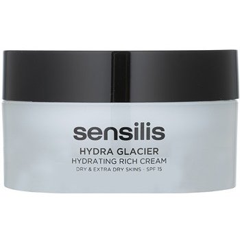 Sensilis Hydra Glacier hydratační a vyživující krém SPF 15 Dry & Extra Dry Skin 50 ml