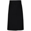 Zástěra Link Kitchen Wear Kuchařská zástěra s kapsou X1000T Black 70x120cm