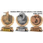 CHINA Keramická trofej s pořadím FG151-3 Emblém MINI 2,5 cm FG153/12 cm 3.místo – Zboží Dáma