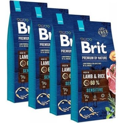 Brit Premium by Nature Sensitive Lamb 4 x 15 kg – Zbozi.Blesk.cz