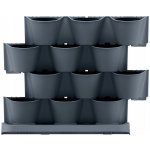 Sada závěsných vertikálních květináčů 12ks IO2W600S CASCADE GARDEN WALL – Hledejceny.cz