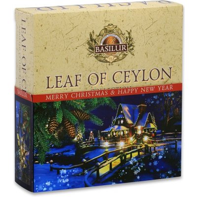 Basilur Vánoční kolekce pravého cejlonského čaje Leaf of Ceylon 40 sáčků – Sleviste.cz