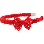 Čelenka s plastovou mašlí Barva: červená – Zbozi.Blesk.cz