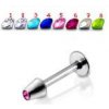 Piercing Šperky4U piercing do brady labreta zirkon LB01147