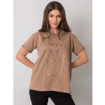 FANCY dámské tričko s potiskem princess fa-ts-7121.88p beige – Hledejceny.cz