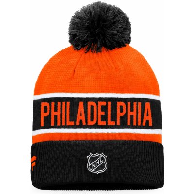 Fanatics Authentic Pro Game & Train Cuffed Pom Knit Philadelphia Flyers