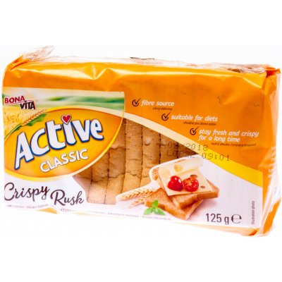 Bonavita Active Classic Crispy Rusk suchary 125 g – Hledejceny.cz