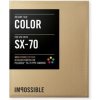 Impossible Color Film Polaroid SX-70/8ks Gold Frame