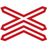 Výstražný kříž pro železniční přejezd vícekolejný - A32b – Zboží Dáma