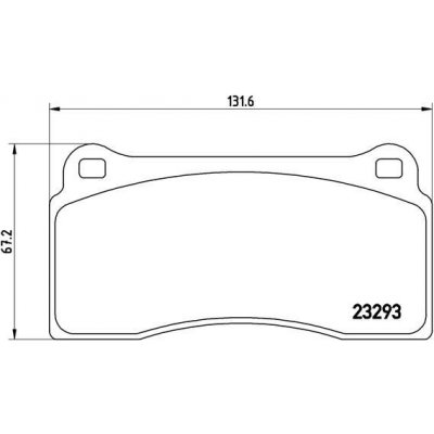 Sada brzdových destiček, kotoučová brzda BREMBO P 36 018 – Hledejceny.cz