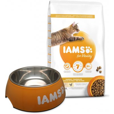 Iams Cat Adult Hairball Chicken 10 kg – Zboží Mobilmania