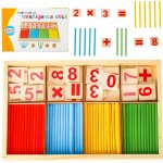Montessori Dřevěné počítací tyčinky a čísla – Zboží Dáma
