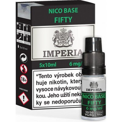 IMPERIA - 5x10ml - Nico Base (50VG/50PG) 6mg – Zboží Dáma