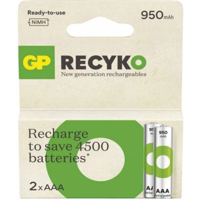 GP Batteries ReCyko+ 1,2V 950mAh 1ks B25112 HR03 – Zboží Živě