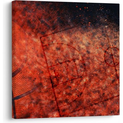 Obraz - Basketbalový míč, jednodílný 30x30 cm – Hledejceny.cz