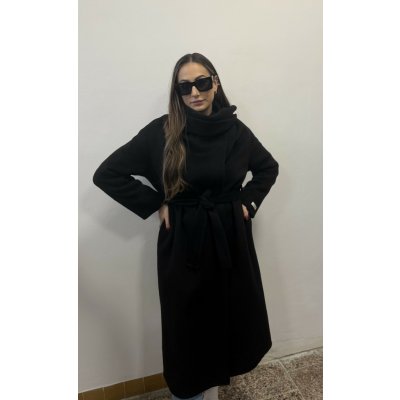 Dlouhý kabát černá – Zboží Mobilmania